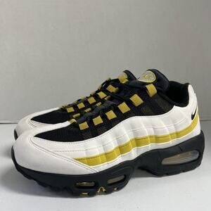 Nike Air Max 95 Saffron Quartz HM4740 102 Size 8 White Black Yellow Retro Shoe